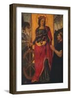 'Saint Catherine of Alexandria with a Donor', c1480-Bernardino Pinturicchio-Framed Giclee Print