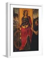 'Saint Catherine of Alexandria with a Donor', c1480-Bernardino Pinturicchio-Framed Giclee Print