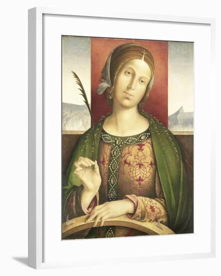 Saint Catherine of Alexandria-Francesco Zaganelli di Bosio-Framed Art Print