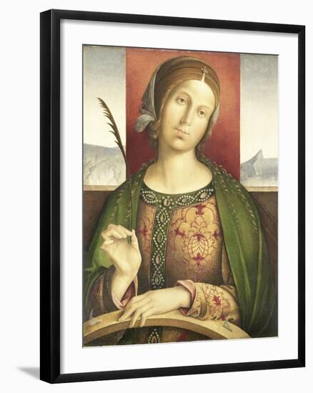 Saint Catherine of Alexandria-Francesco Zaganelli di Bosio-Framed Art Print