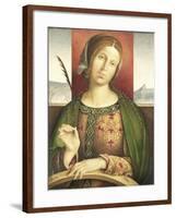 Saint Catherine of Alexandria-Francesco Zaganelli di Bosio-Framed Art Print