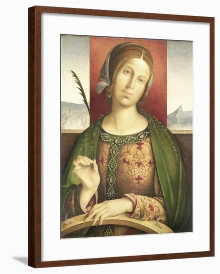 Saint Catherine of Alexandria-Francesco Zaganelli di Bosio-Framed Art Print