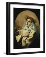 Saint Catherine of Siena, Around 1746-Giovanni Battista Tiepolo-Framed Giclee Print