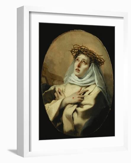 Saint Catherine of Siena, Around 1746-Giovanni Battista Tiepolo-Framed Giclee Print