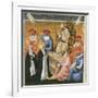 Saint Catherine of Siena before the Pope at Avignon-Giovanni di Paolo-Framed Giclee Print