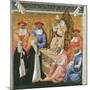 Saint Catherine of Siena before the Pope at Avignon-Giovanni di Paolo-Mounted Giclee Print