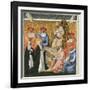 Saint Catherine of Siena before the Pope at Avignon-Giovanni di Paolo-Framed Giclee Print