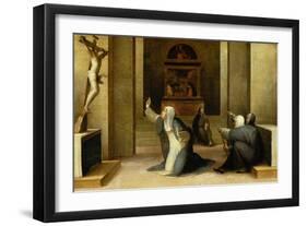 Saint Catherine Receiving the Stigmata-Domenico Beccafumi-Framed Giclee Print