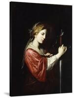 Saint Catherine-Bartolomeo Bassante-Stretched Canvas