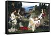 Saint Cecelia-John William Waterhouse-Framed Stretched Canvas