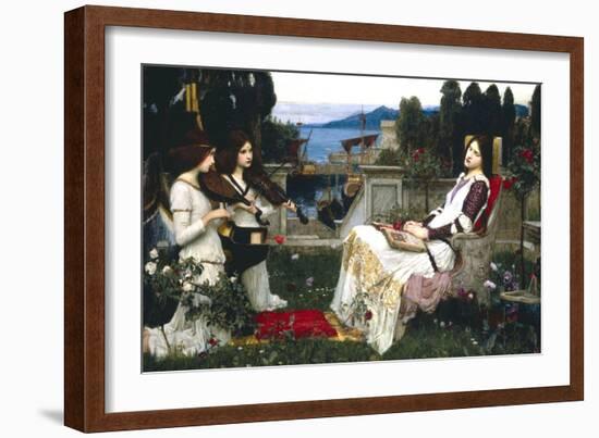 Saint Cecelia-John William Waterhouse-Framed Art Print