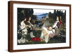 Saint Cecelia-John William Waterhouse-Framed Art Print