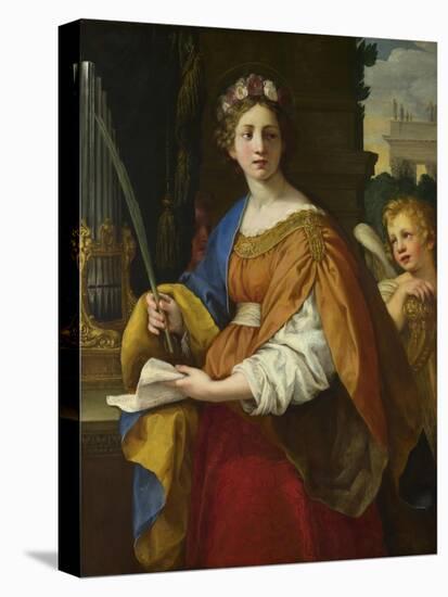 Saint Cecilia, 1620-1625-Pietro da Cortona-Stretched Canvas