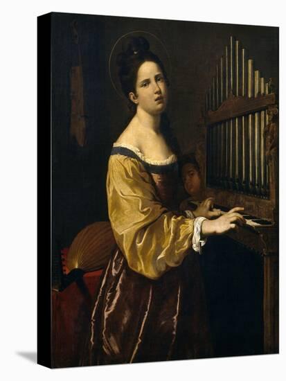 Saint Cecilia,16th Century-Antiveduto Grammatica-Stretched Canvas