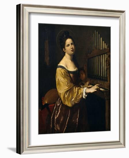 Saint Cecilia,16th Century-Antiveduto Grammatica-Framed Giclee Print