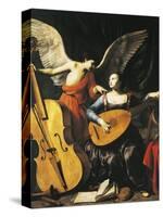 Saint Cecilia and Angel-Carlo Saraceni-Stretched Canvas