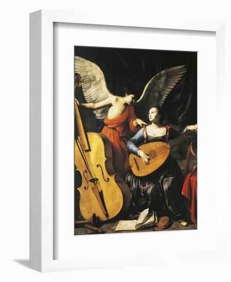 Saint Cecilia and Angel-Carlo Saraceni-Framed Giclee Print