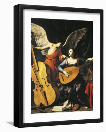 Saint Cecilia and Angel-Carlo Saraceni-Framed Giclee Print