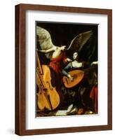 Saint Cecilia and the Angel, 1600-Carlo Saraceni-Framed Giclee Print