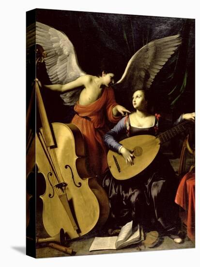 Saint Cecilia and the Angel-Carlo Saraceni-Stretched Canvas