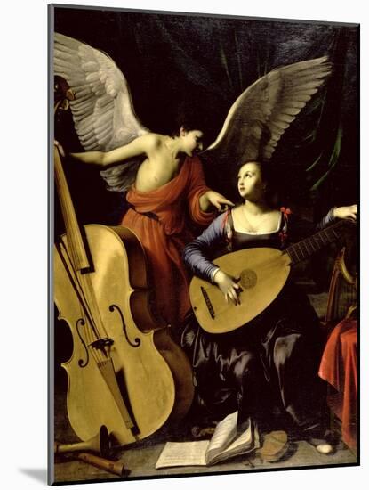 Saint Cecilia and the Angel-Carlo Saraceni-Mounted Giclee Print