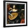 Saint Cecilia and the Angel-Carlo Saraceni-Framed Giclee Print