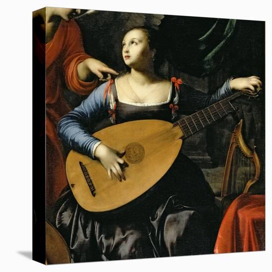 Saint Cecilia and the Angel-Carlo Saraceni-Stretched Canvas