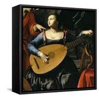 Saint Cecilia and the Angel-Carlo Saraceni-Framed Stretched Canvas