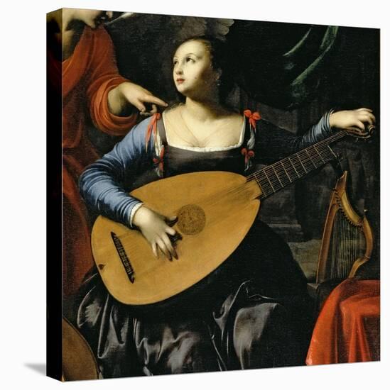 Saint Cecilia and the Angel-Carlo Saraceni-Stretched Canvas