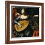 Saint Cecilia and the Angel-Carlo Saraceni-Framed Giclee Print
