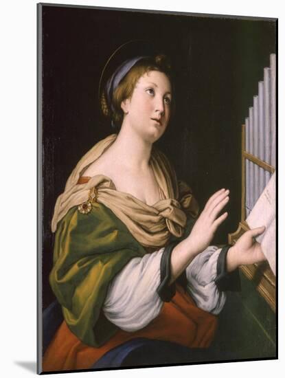 Saint Cecilia, Between 1640 and 1650-Sassoferrato-Mounted Giclee Print