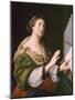 Saint Cecilia, Between 1640 and 1650-Sassoferrato-Mounted Giclee Print