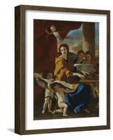 Saint Cecilia, C. 1635-Nicolas Poussin-Framed Giclee Print