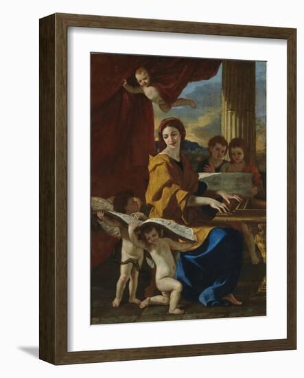 Saint Cecilia, C. 1635-Nicolas Poussin-Framed Giclee Print