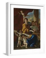 Saint Cecilia, C. 1635-Nicolas Poussin-Framed Giclee Print