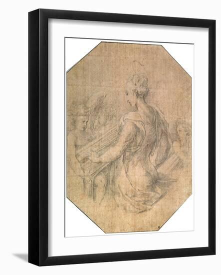 'Saint Cecilia', c1527-1530-null-Framed Giclee Print