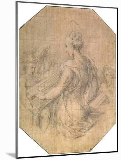 'Saint Cecilia', c1527-1530-null-Mounted Giclee Print