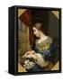 Saint Cecilia Playing the Organ-Carlo Dolci-Framed Stretched Canvas