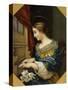 Saint Cecilia Playing the Organ-Carlo Dolci-Stretched Canvas