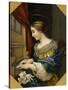 Saint Cecilia Playing the Organ-Carlo Dolci-Stretched Canvas