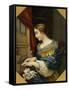 Saint Cecilia Playing the Organ-Carlo Dolci-Framed Stretched Canvas