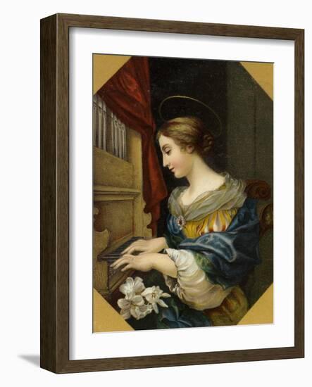 Saint Cecilia Playing the Organ-Carlo Dolci-Framed Giclee Print