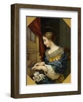 Saint Cecilia Playing the Organ-Carlo Dolci-Framed Giclee Print