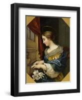 Saint Cecilia Playing the Organ-Carlo Dolci-Framed Giclee Print