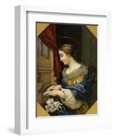 Saint Cecilia Playing the Organ-Carlo Dolci-Framed Giclee Print