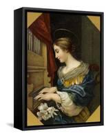 Saint Cecilia Playing the Organ-Carlo Dolci-Framed Stretched Canvas