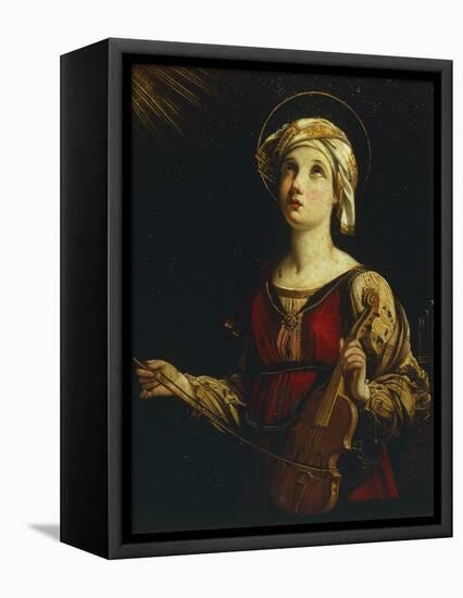 Saint Cecilia-Guido Reni-Framed Stretched Canvas