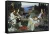 Saint Cecilia-John William Waterhouse-Framed Stretched Canvas