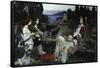 Saint Cecilia-John William Waterhouse-Framed Stretched Canvas