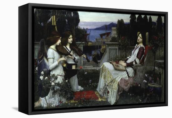Saint Cecilia-John William Waterhouse-Framed Stretched Canvas